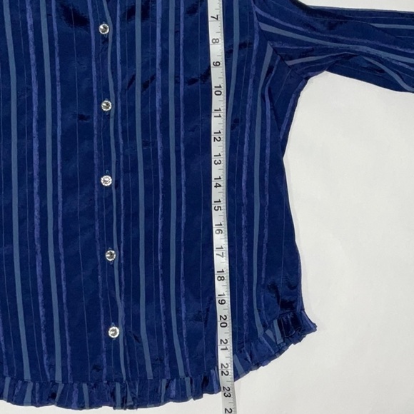 Aegean Top, Blue Stripes, Size S - Picture 8 of 9